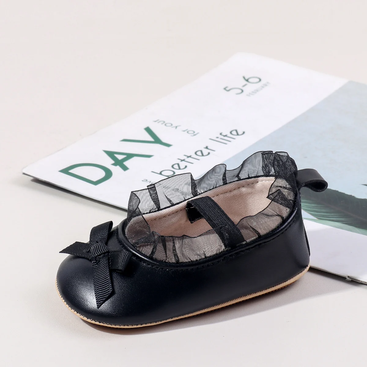 

Spring And Autumn Baby Girls First Walking Indoor Outdoor Toddler Shoes For 0-18M Baby Princess Shoes High Quality PU Leather