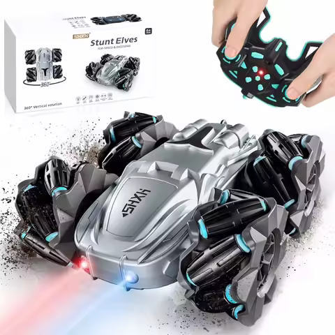 Remote Control Car,Double Sided 360° Rotating 4WD RC Cars, 2.4GHz Electric Race Stunt Toy Car Rechargeable Toy Cars Boys Girls
