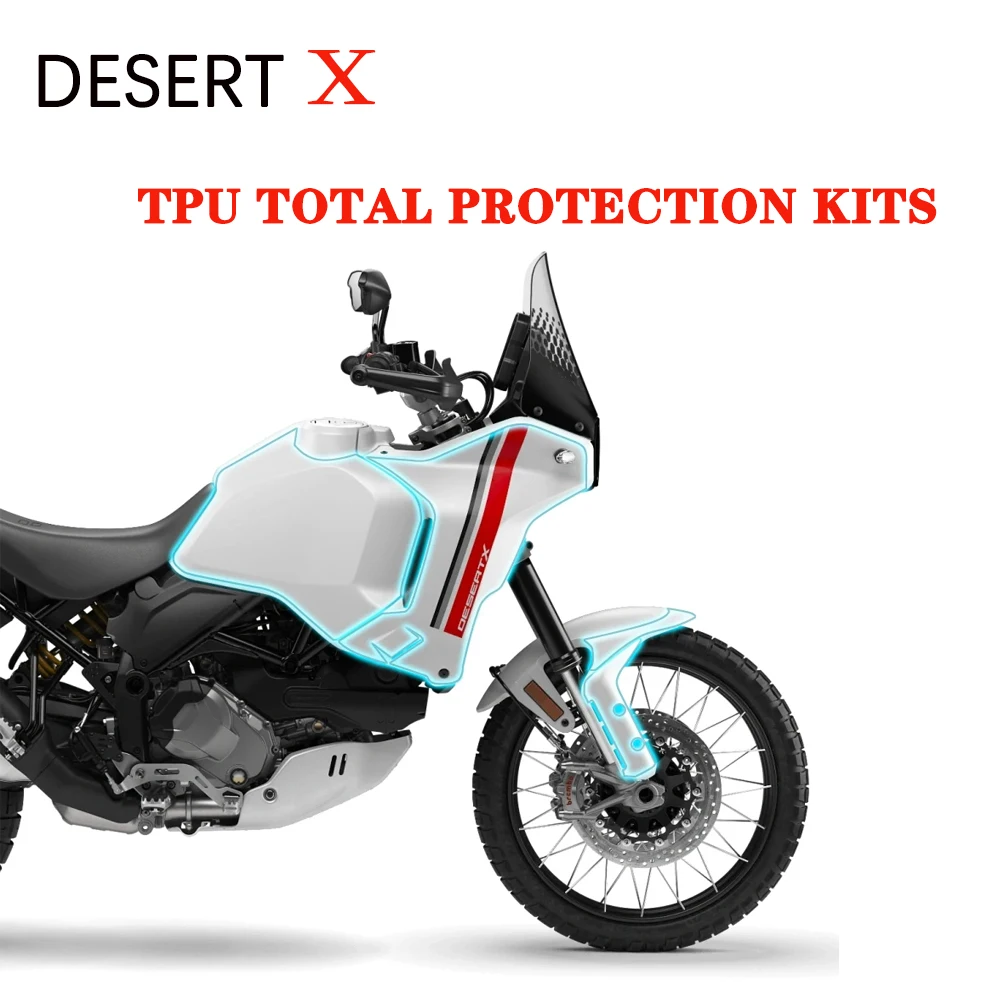 

For Ducati Desert X Body Protection Sticker TPU Total Protection Kits DesertX Accessories Motorcycle Paint Protection Film