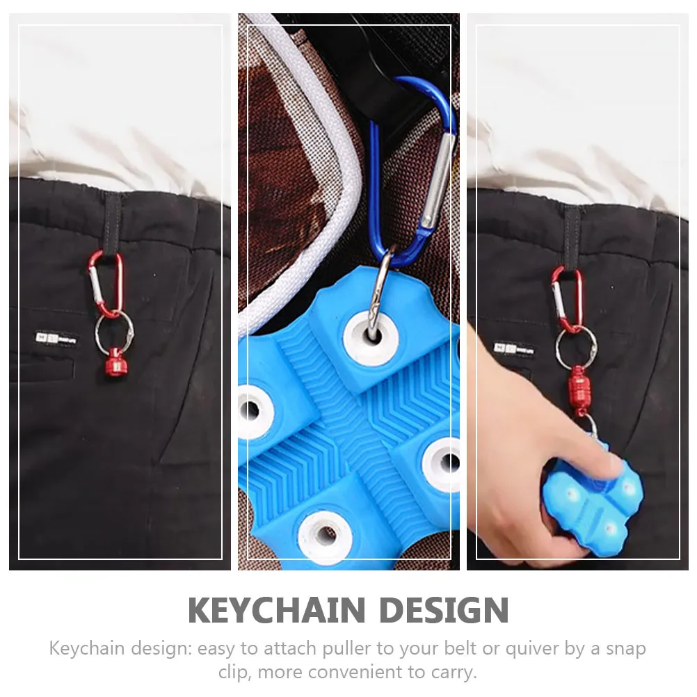 

1pc Premium Silicone Arrow Puller Portable Archery Gripper Remover Anti-Slip Lightweight Durable Convenient Keychain Snap Clip