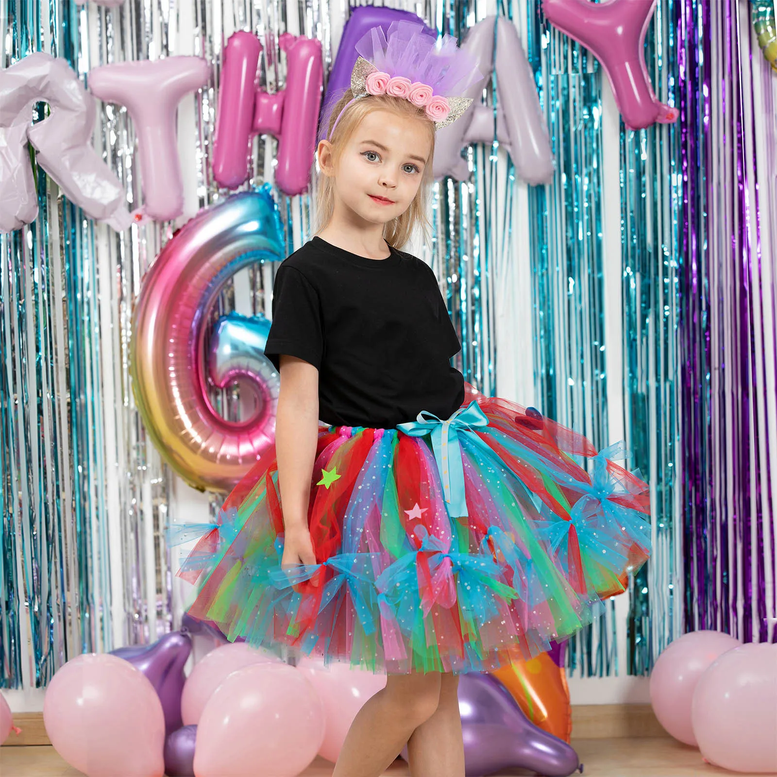 Carnival Kids Girls Holiday Party Ballet Skirts Costume Birthday Party Princess Tulle Dance Skirt Summer Kids Chic Costume Wear