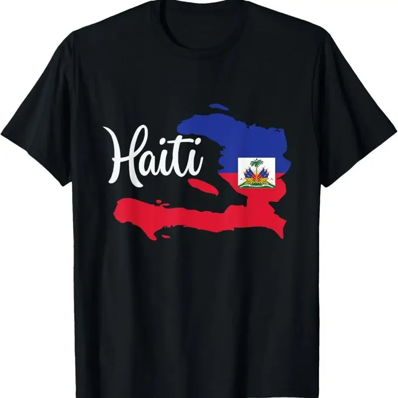 Haitian Flag Day Haiti Map Proud Kids Boys Girls T Shirt