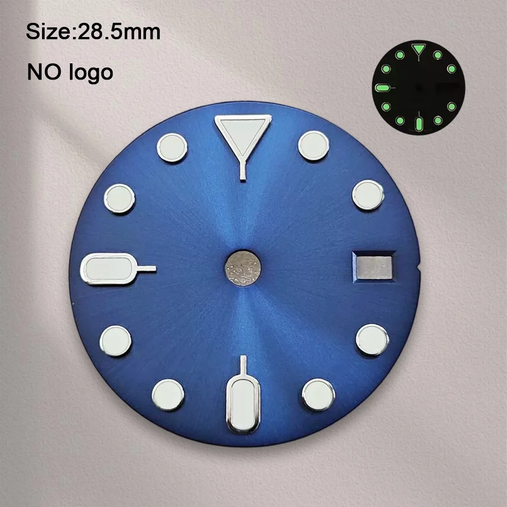 High-Quality 28.5 mm No Logo Blank Dial For NH35 Movement Custom Logo Watch Dials Hands Accessories Repair Tools