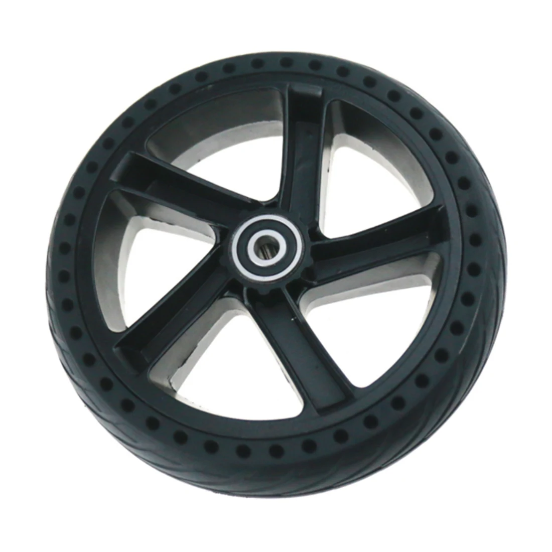 

8 Inch Wheel 8X1.25 Solid Tire Alloy Hub for Xiaomi Ninebot Segway ES1 ES2 ES4 Electric Scooter Rear Wheel Tire