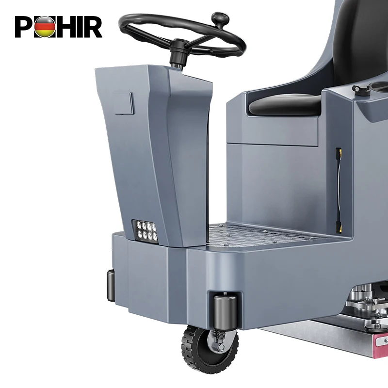 POHIR-950 Electric Floor Scrubber Best Price Industrial Plastic Floor Washing Machine New Condition Core Motor Cleaning Sweeping