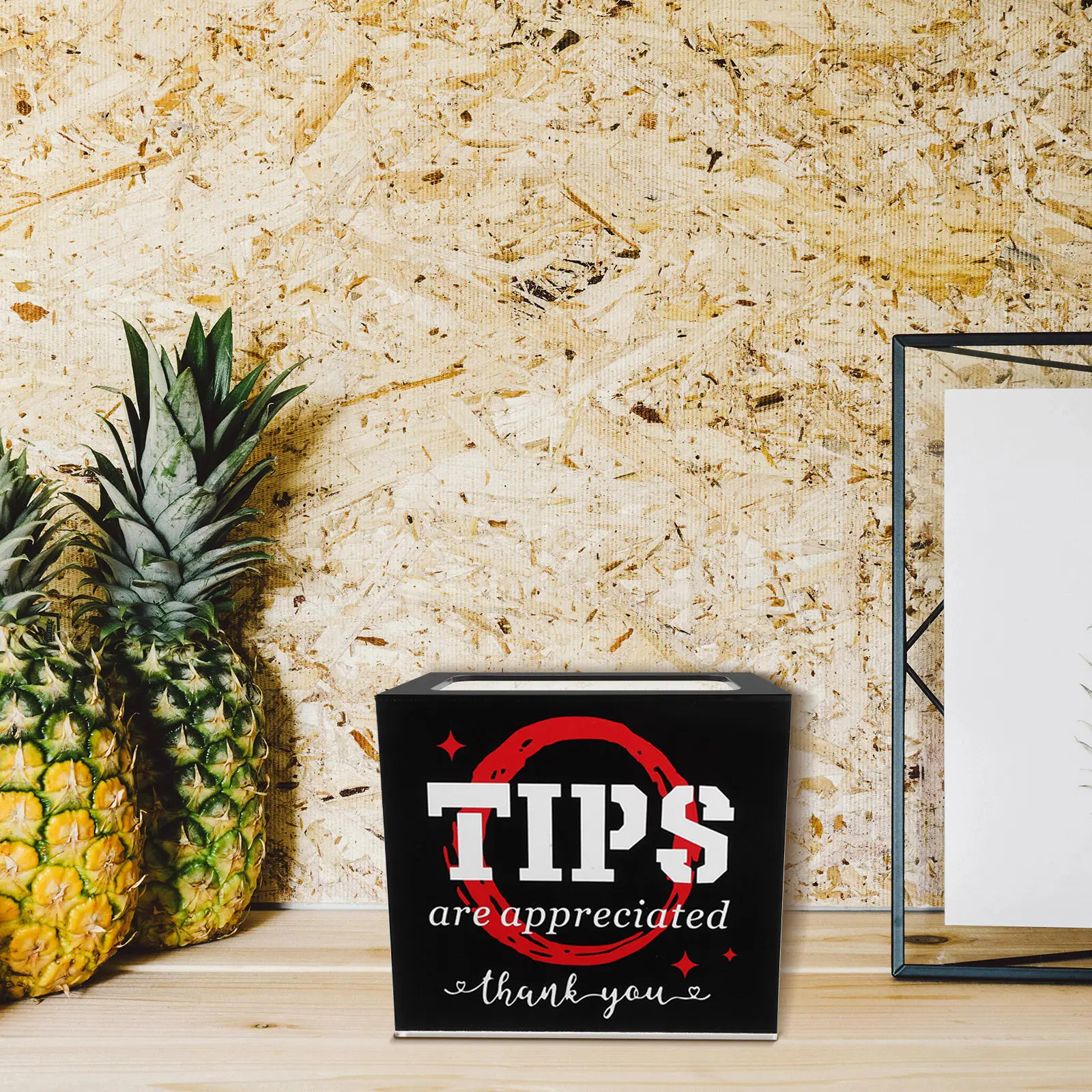 

Acrylic Donation Box Clear Charity Tip Jar Money Storage Cash Saving Slot for Restaurant Bar Bartender Use Donation Box