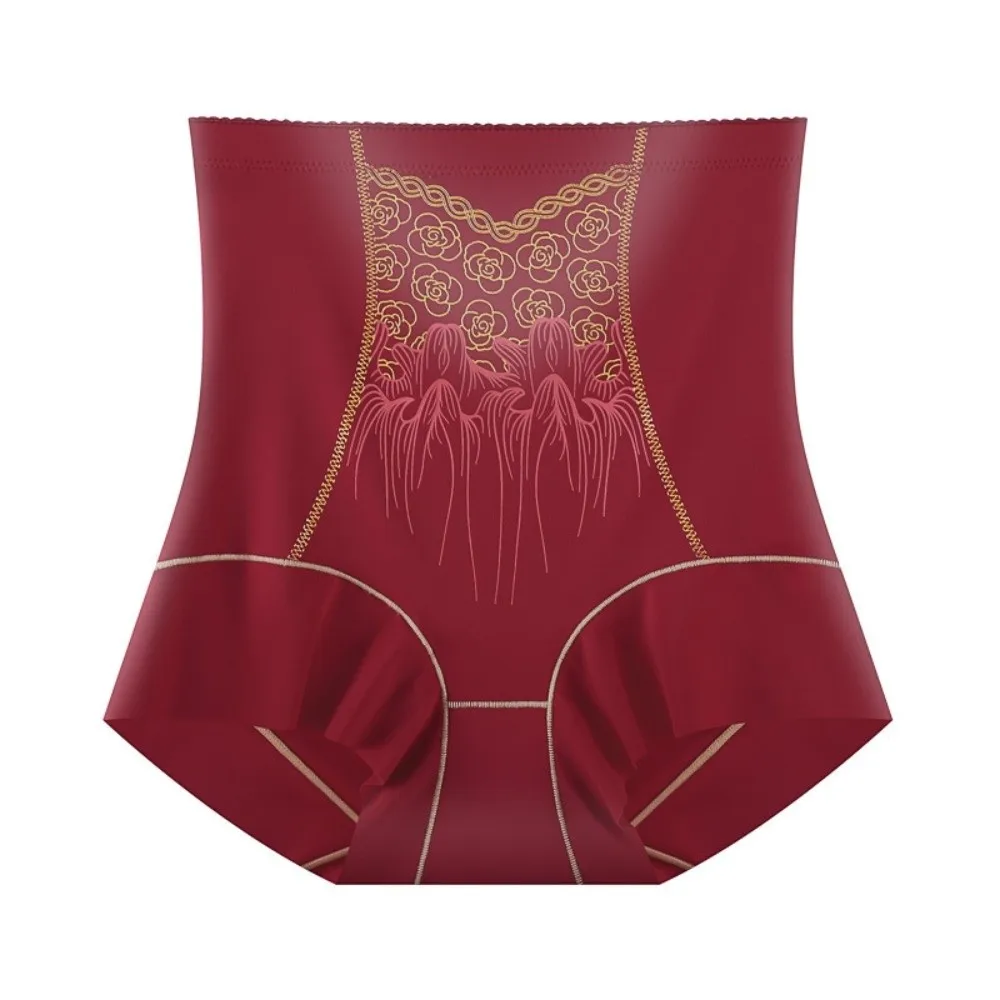 

High Waist Postpartum Body Shaper Flower Floral Panties Butt Lifter Briefs Waist Trainer Shapewear Tummy Control Underwear Women