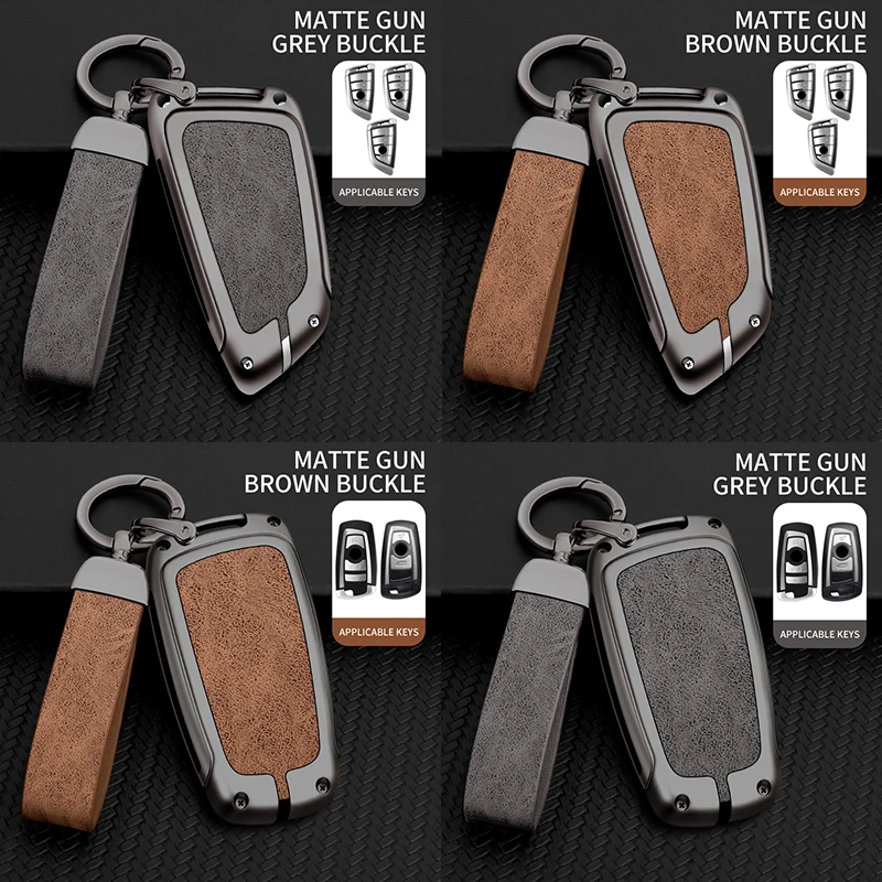 Für bmw f20 f30 g20 f31 f34 f10 g30 f11 x3 f25 x4 m3 m4 zink legierung eco leder autos chl üssel etui zubehör fernbedienung schutz