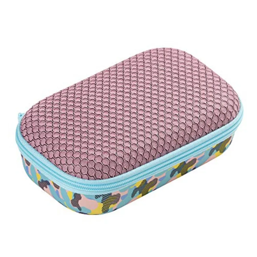 

Mesh Pencil Box for Girls, Sporty Large Capacity Pencil Case for School, Stationery Organizer Box, Pink