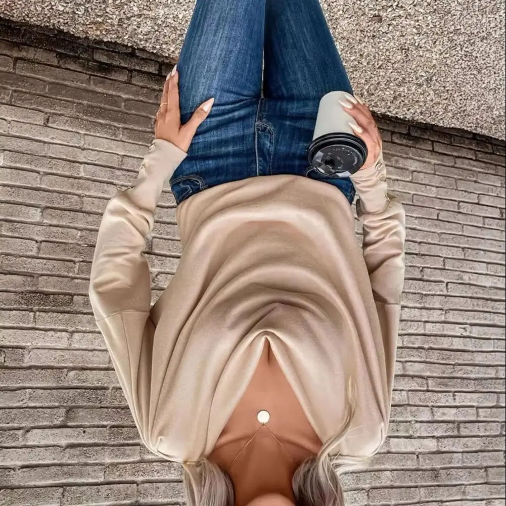 

Women Tops Spring Blouse 2026 Fashion Notch Lapel Long Sleeve Shirt Loose Business Casual Shirt Teacher Stacked Collar Shirt