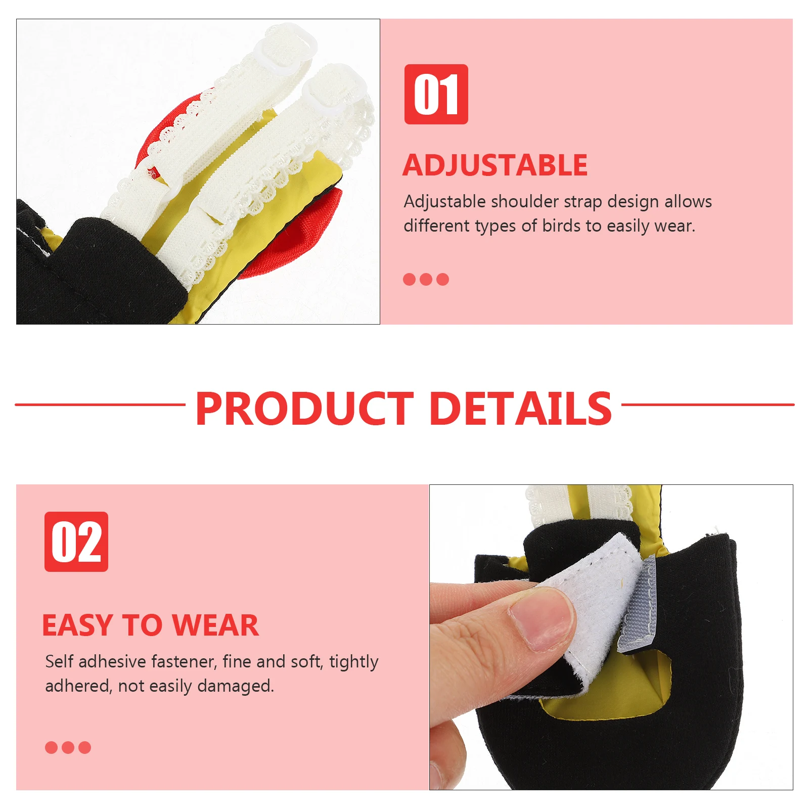 

Reusable Bird Flight Suit Parrot Diaper Clothes Birds Washable