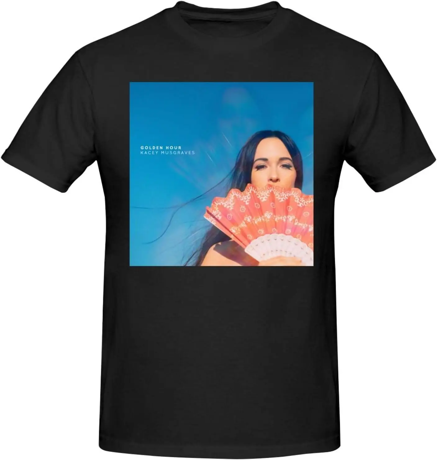 

Рубашка Kacey Music Musgraves, мужские персонализированные топы с короткими рукавами, удобная дышащая футболка с круглым вырезом, черная