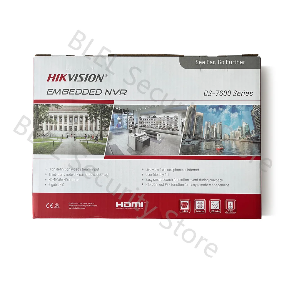 Hikvision  DS-7608NI-Q1/8P 8 PoE 4K NVR H.265+ Plug and Play Network Video Recorder CCTV System