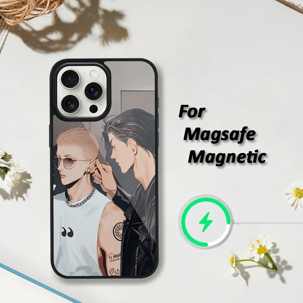 Cartoon BL 19 Days Comics Manhua Phone Case For iphone 13 Plus 12 Pro 11 Max Mini 15 14 Magsafe Magnetic Wireless Charging Shell