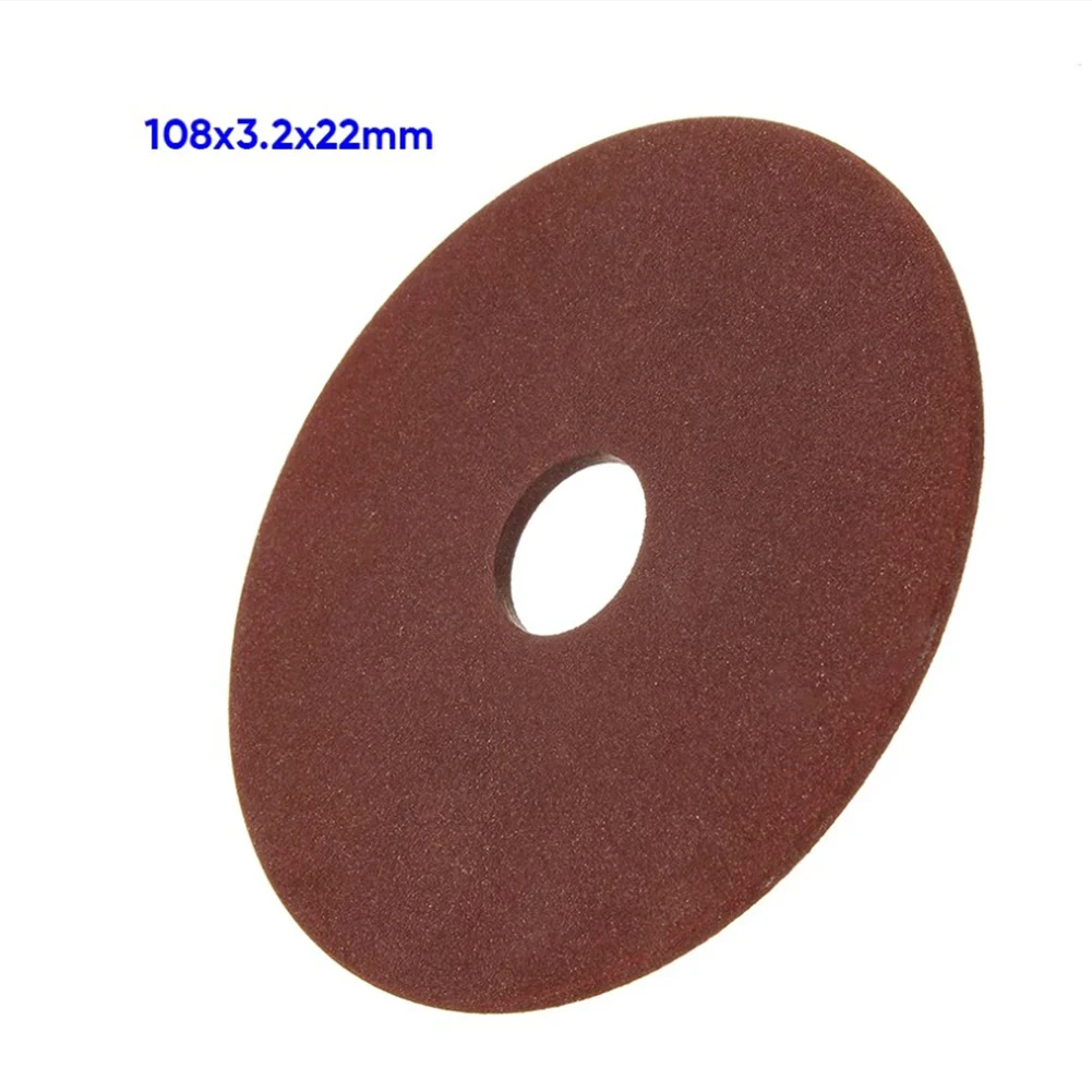Chainsaw Grinding Disc Pad 108x3.2x22mm Brown For Chainsaw Sharpener For Cutting For Polishing 3/8