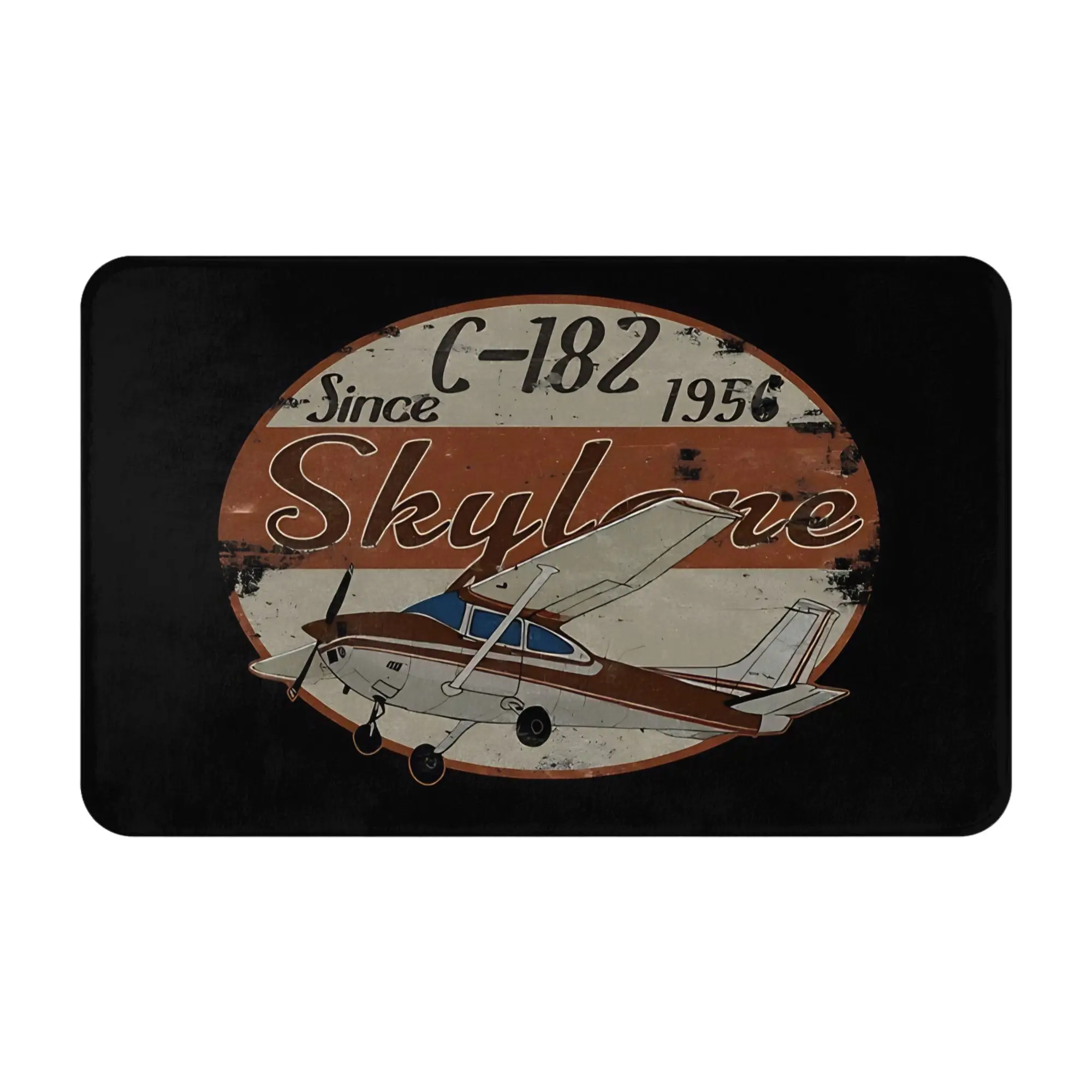 Vintage C182 Skyline Since 1956 6102897360 Decorations Bath Mat 70th Birthday Doormat Kitchen Carpet Balcony Rug Home Decor