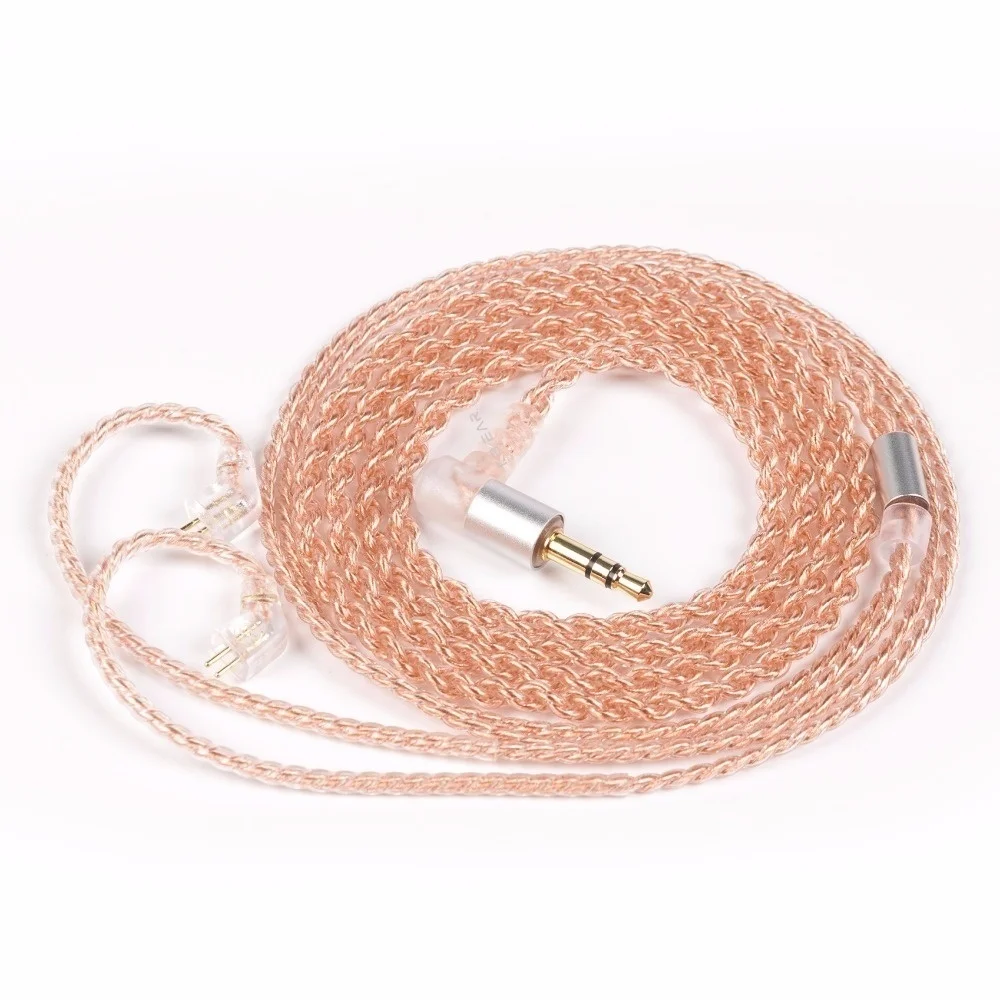 Kbear 4-adriges Kupfer-Upgrade-Kopfhörer kabel 2-poliger/qdc/mmcx/tfz-Ohrhörer anschluss für kbear kb06 kz zsn pro Kopfhörer-Hifi-Headset – Detail 17