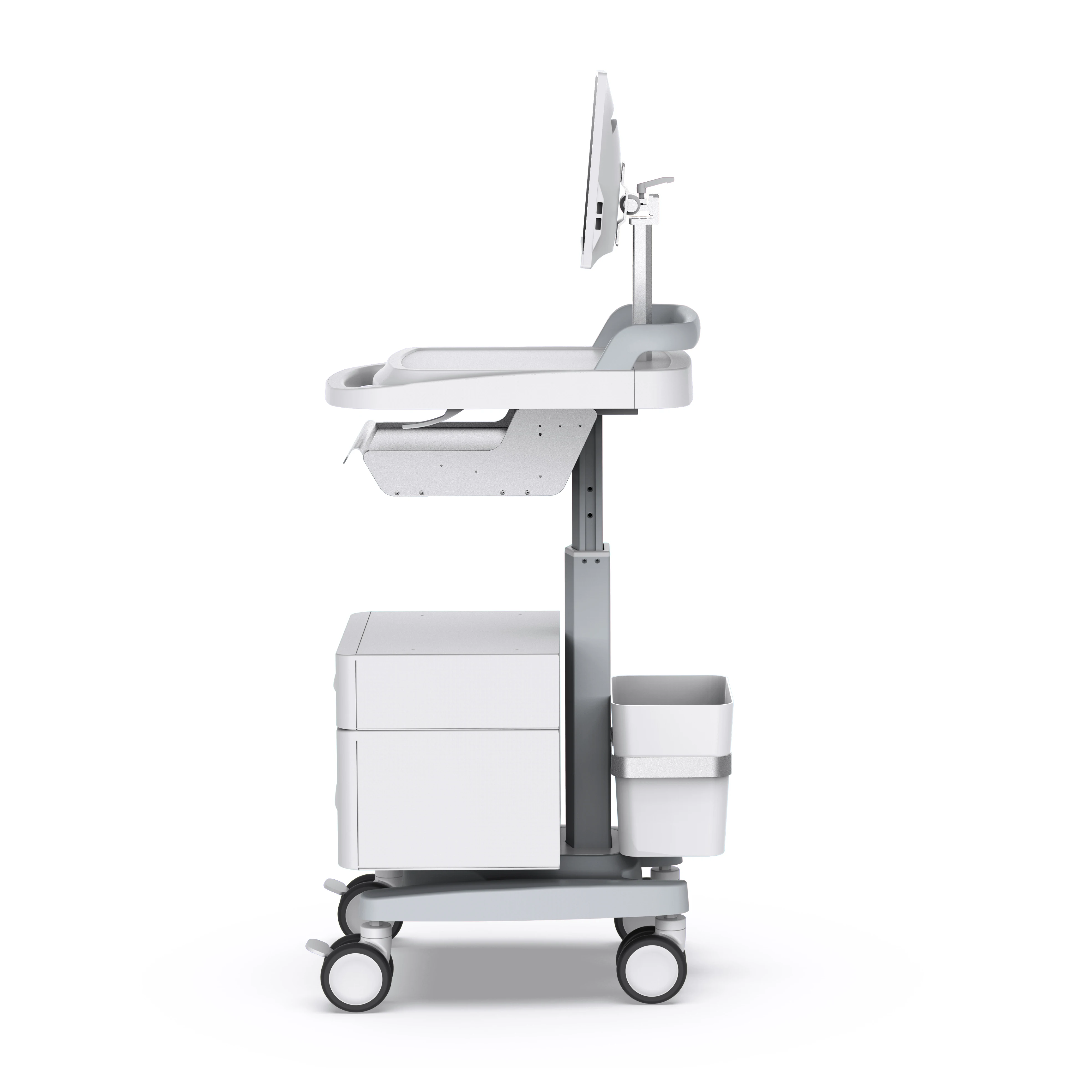 Variable Height 360 Degree Angle Flexible Mechanical Arm Telescopic Adjustment Dental Medical Service Trolley Cart