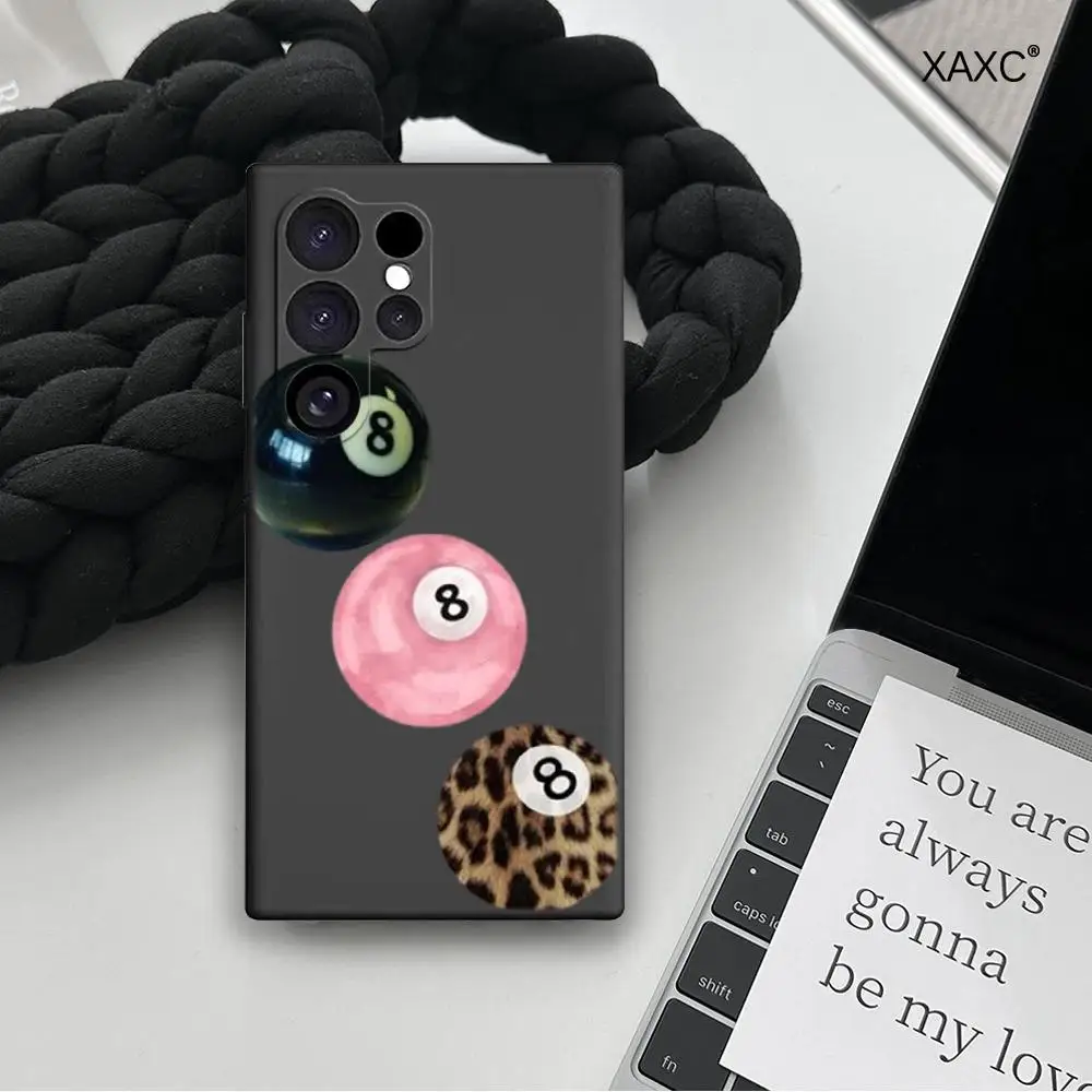 Billiards Black Eight No.8 Phone Case For Samsung Galaxy A17 16 A15 4G 5G A14 A13 A57 A37 A27 A26 A55 A35 A53 A24 A34 Soft Shell