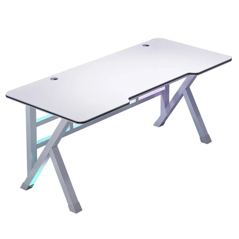 Desktop computer table, white esports table, internet celebrity, live broadcast for live streamers, simple bedroom table