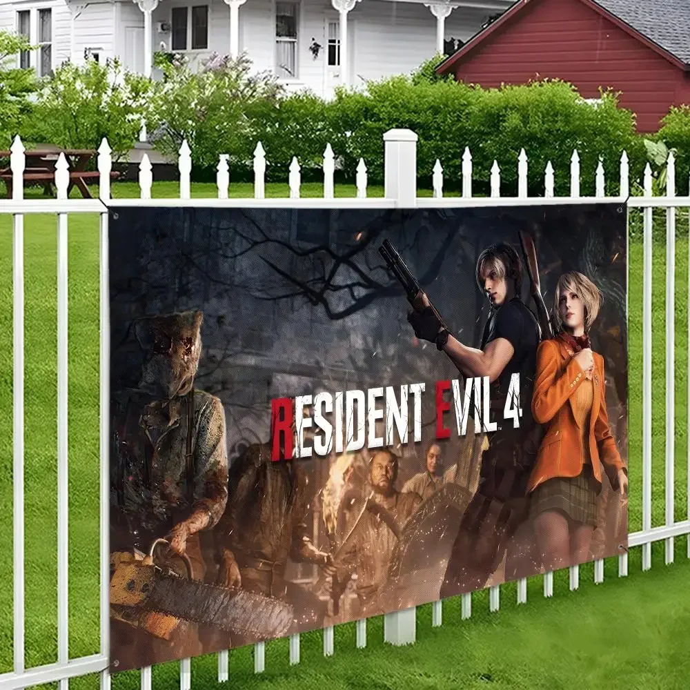R-Resident Ada wong E-Evils Flags Wall Hanging Tapestry Outdoor Decorative flag Background Blanket