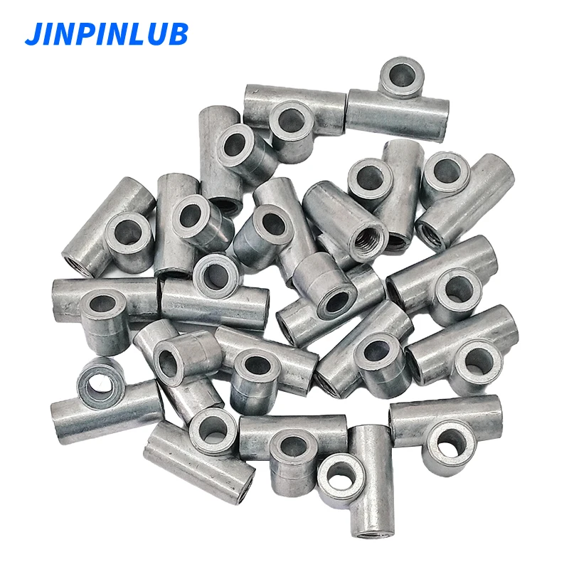 JINPINLUB JD Alloy Fixed Two-Way Connector Adapter For Fixed Connection Of Lubrication System Pipeline