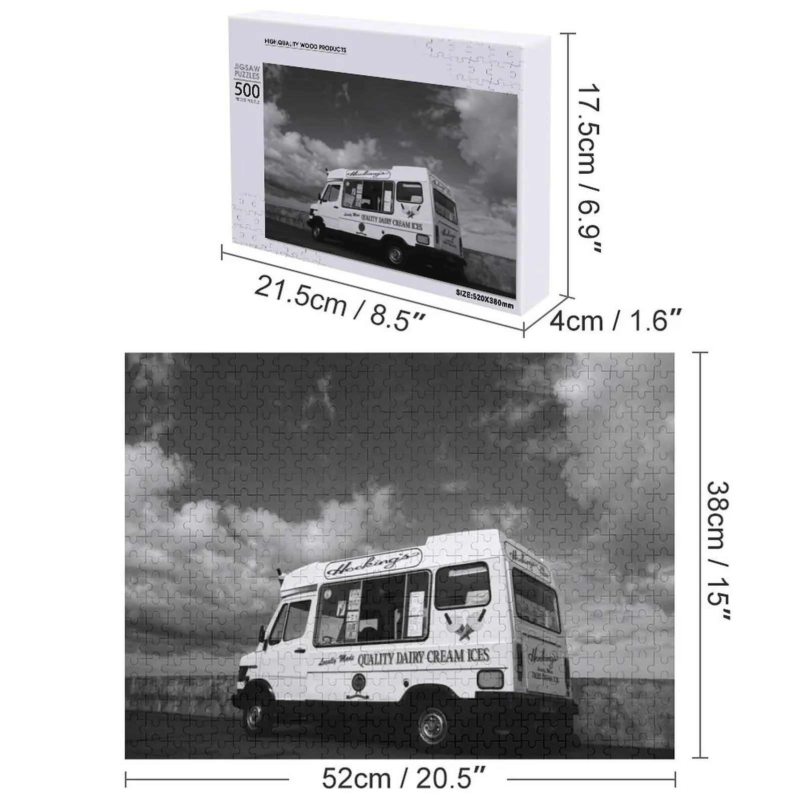 Пазл с мороженым Ван, персонализированный подарок для женатых, деревянное имя, персонализированный подарок с фотографией, пазл
