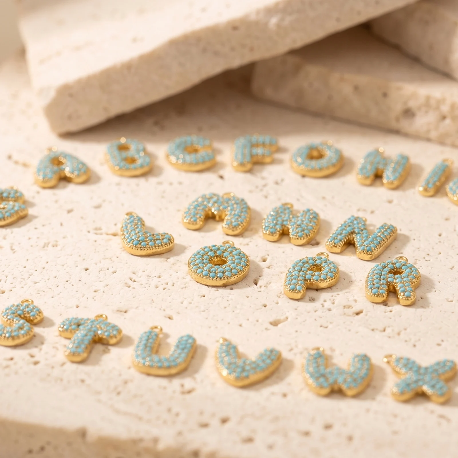 2pcs Capital Alphabet Message 