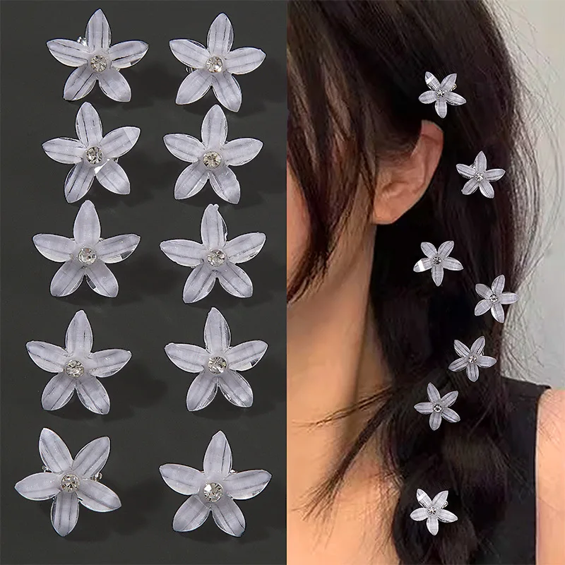 New Kids Mini Hair Clips For Girls Hair Accessories Braided Hair Hairpin Small Flower Sweet Women Fashion Decoration Barrettes