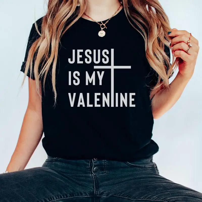 

Футболка «Иисус — моя Валентина» День святого Валентина «Любовь как христианский стих Библии» Вера