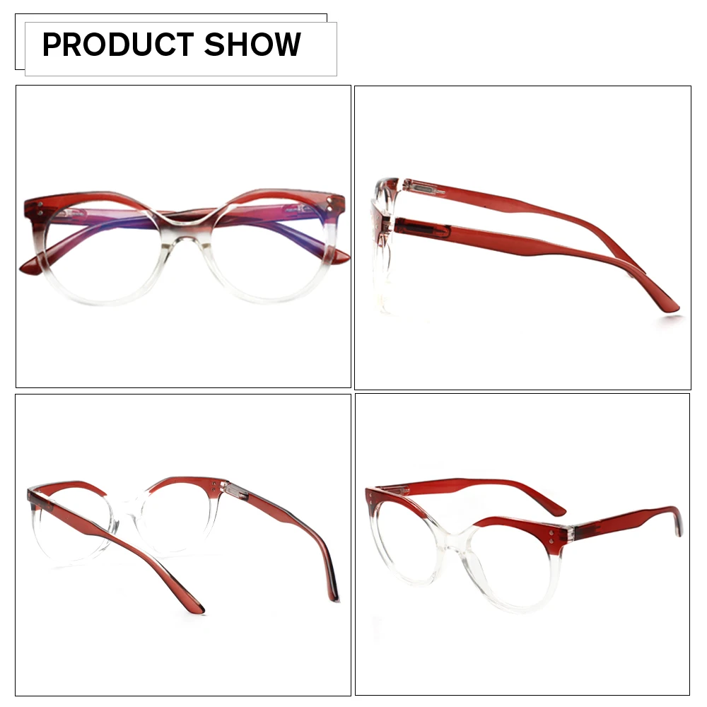 CLASAGA-Lunettes de Lecture Rondes pour Homme et Femme, Monture Transparente, Verres Transparents HD, Dioptrie, 0 -- + 600
