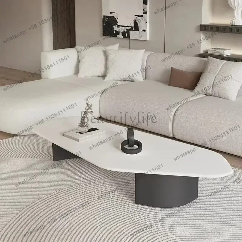 Factory Direct Luxury Design Coffee Tables Marble Effect Retro European Style Nordic Coffee Tables Glam Modern Mesa Living Room