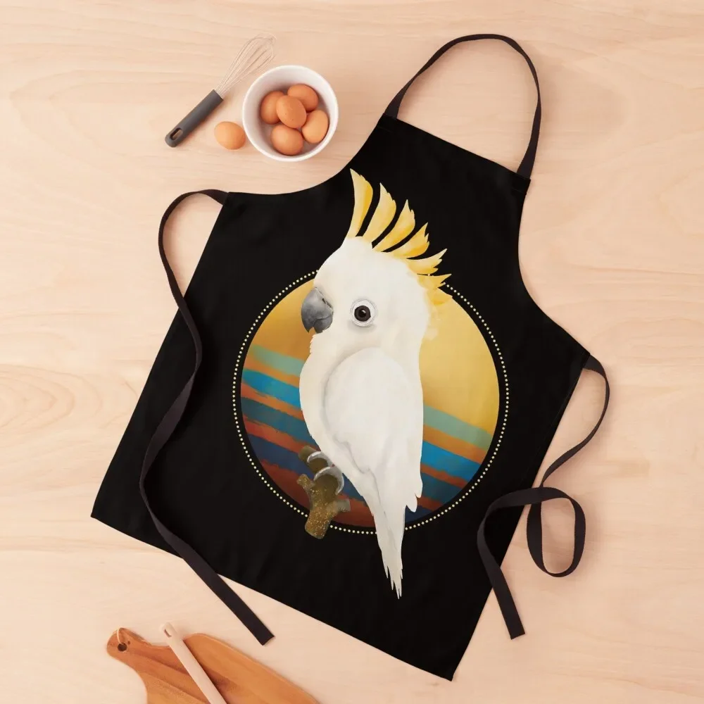 

Sulphur Crested Cockatoo Apron men's barbecue Art Kitchen Man Women's Apron