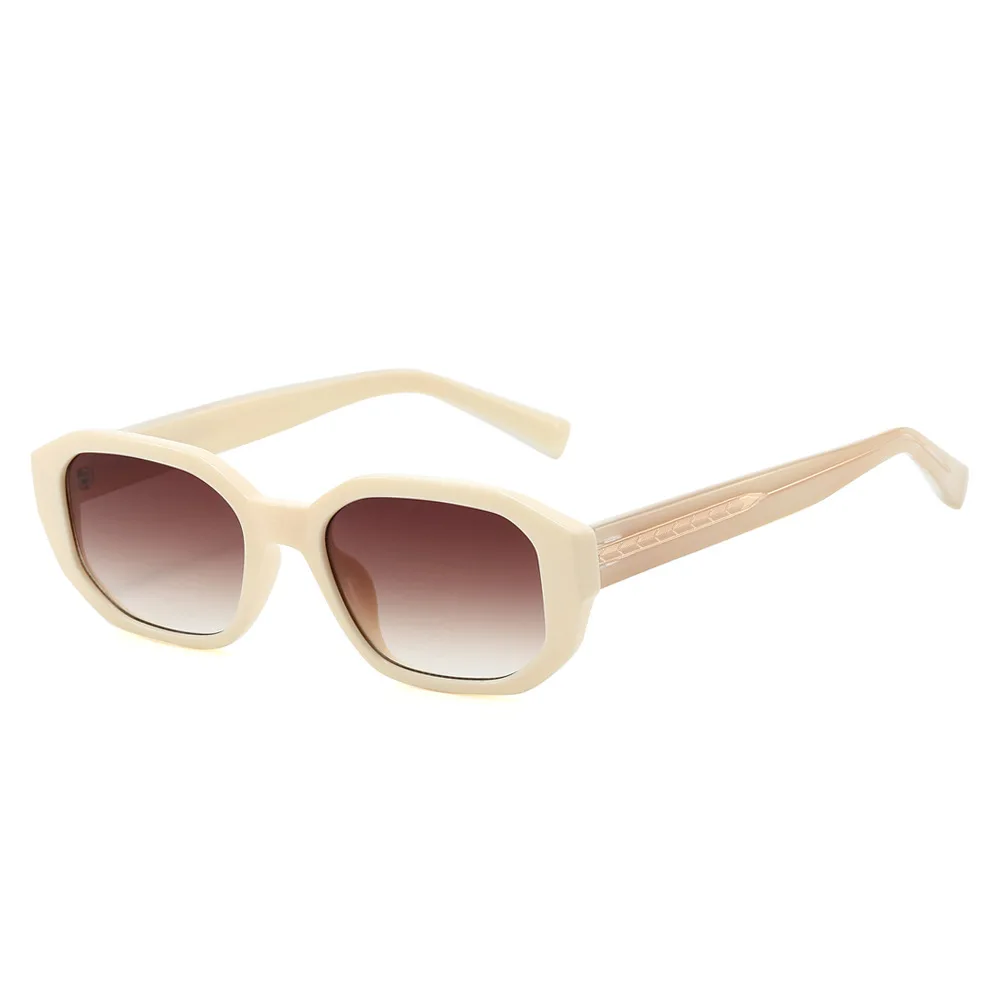 8888 Stylish Square Sunglasses for Men Women, Fashion Geometric Sun Glasses with Metal Pins, Vintage Polygonal Shades 604442