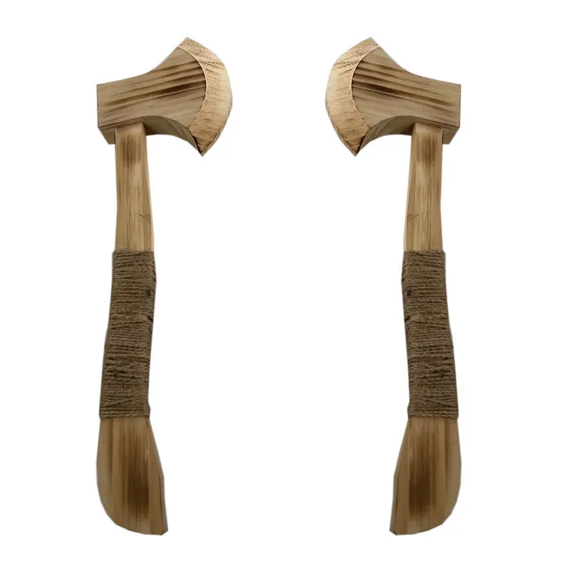 Wooden Small God Axe Sword Model Toys Crafts Wooden Axe Open Mountain Axe L30cm Stage Performance Cosplay Props