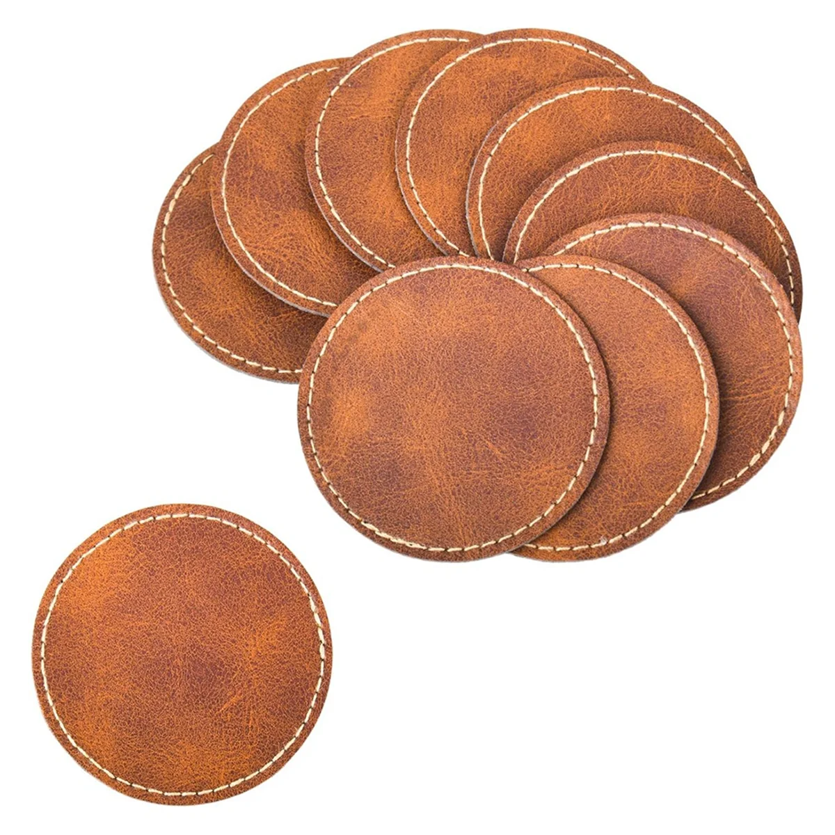 60 Pcs Blank Leatherette Hat Patches and Adhesive Artificial Leather Rectangular Patches Artificial Leather Patches