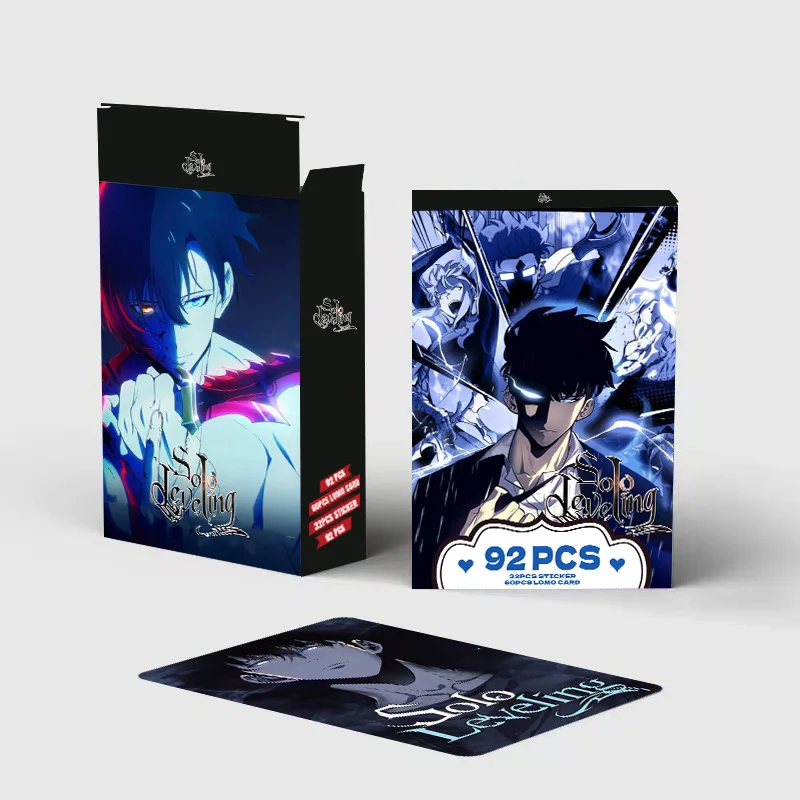 92 stks/set Anime Solo Leveling Kaarten LOMO Card Photocard Voor Fans Collection Gift