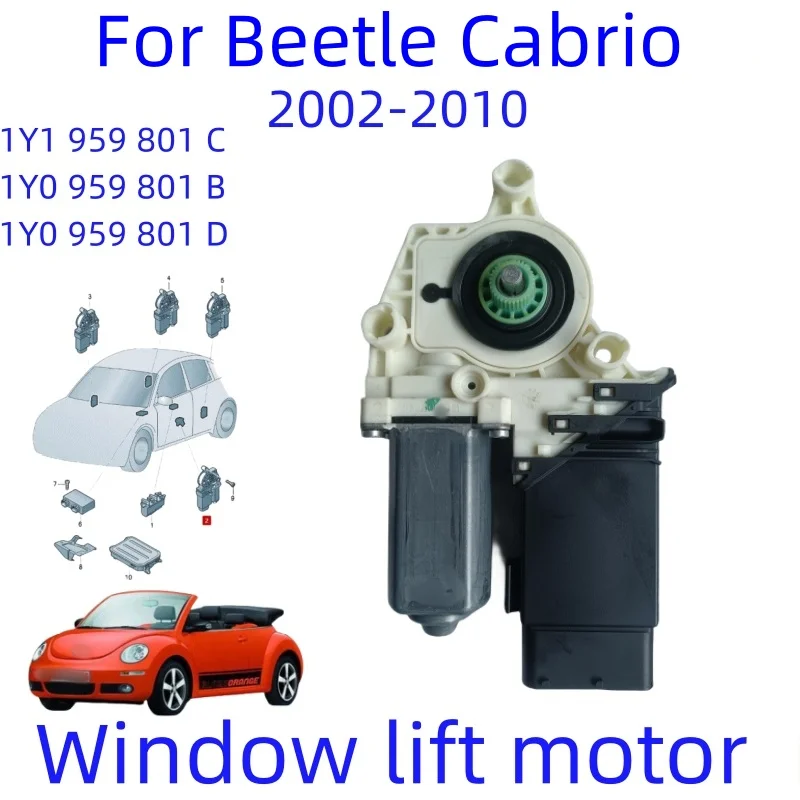 1Y1959801C For VW Beetle Cabrio Window Motor Front Left and Right Door 1Y1959802D 1Y0959802D 1Y0959801C 1C2959802D New Parts