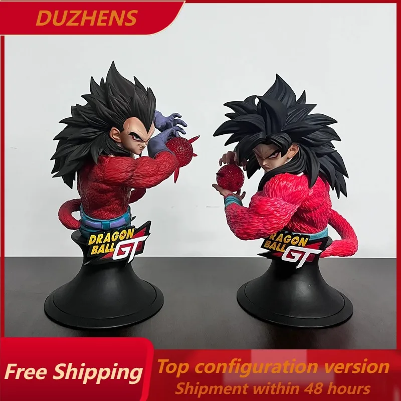 EN STOCK Figura de Anime Dragon Ball GT de 24 CM de VF Studio, Super Saiyan 4 Son Goku Vegeta, Busto de PVC, Modelo Coleccionable, Juguete de Regalo