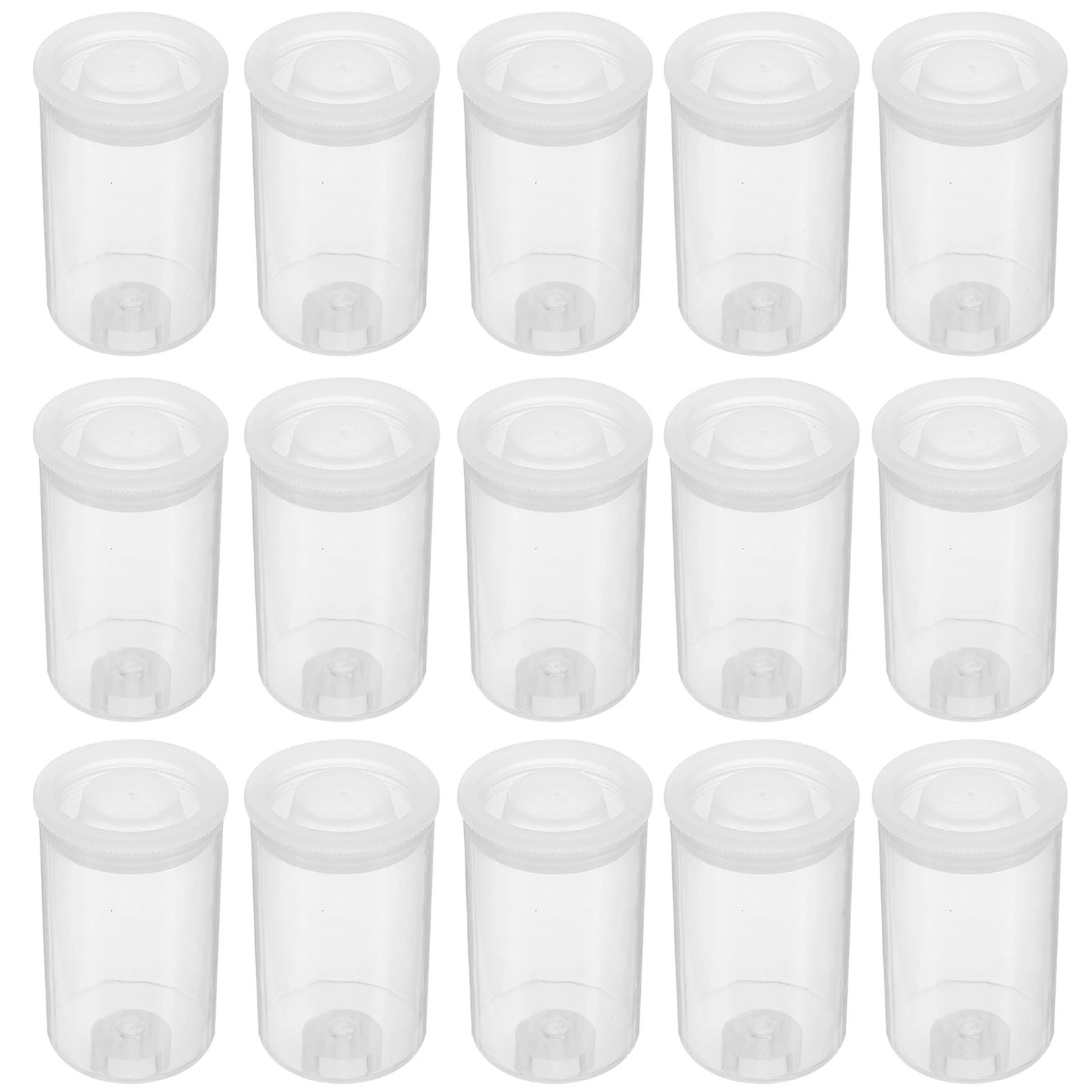 

30pcs Clear Plastic Storage Boxes for Roll Film Fishing Lure Small Jewelry Container Bottle Dust Proof Portable