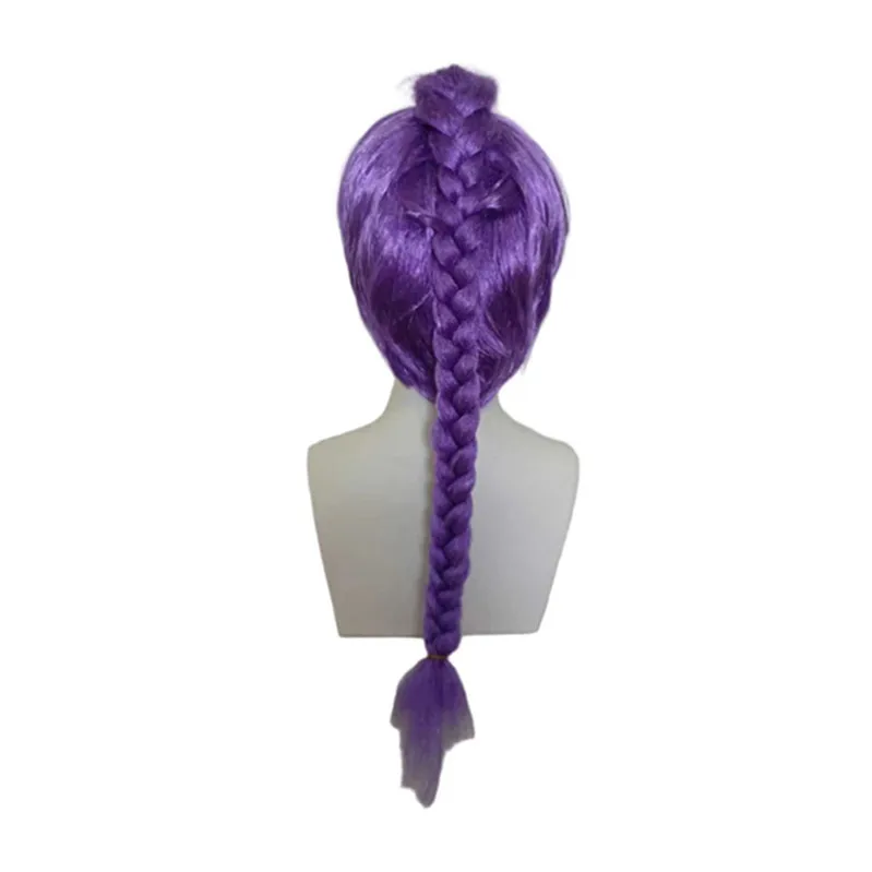 Kpop demon jagers kinderen Cosplay pruik rumi Film Rol Prints Paars Langharige Meisje Groep Pruik Halloween Cosplay Prop Pruik