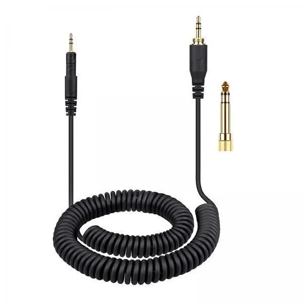 

Durable Coiled AUX Cord 3.5mm to 2.5mm Audio Cable for ATH M70X M50X Headphones Wired Accessory Extension