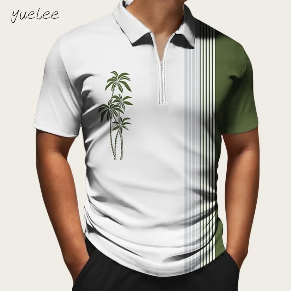 

New Men's Polo Shirt Summer Breathable Fashion Men's Clothing Trendy Casual 3D Printed Men's Top Versatile Men Polo Short Sleeve