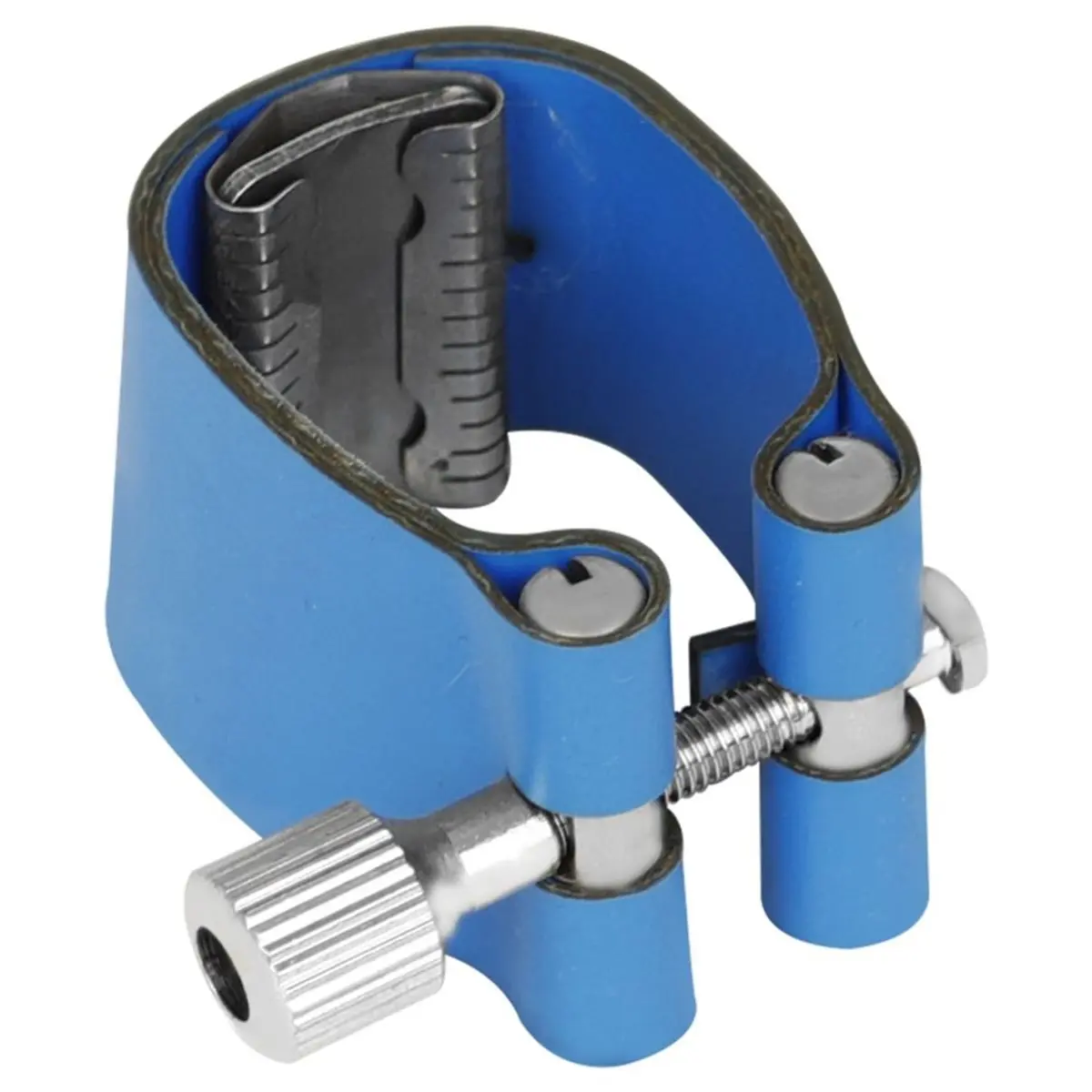 [MEGA SALE]Tenor Saxophone Mouthpiece Clamp Fastener Clip Saxophone Mouthpiece Clamp Fastener Clip for Sax Blue