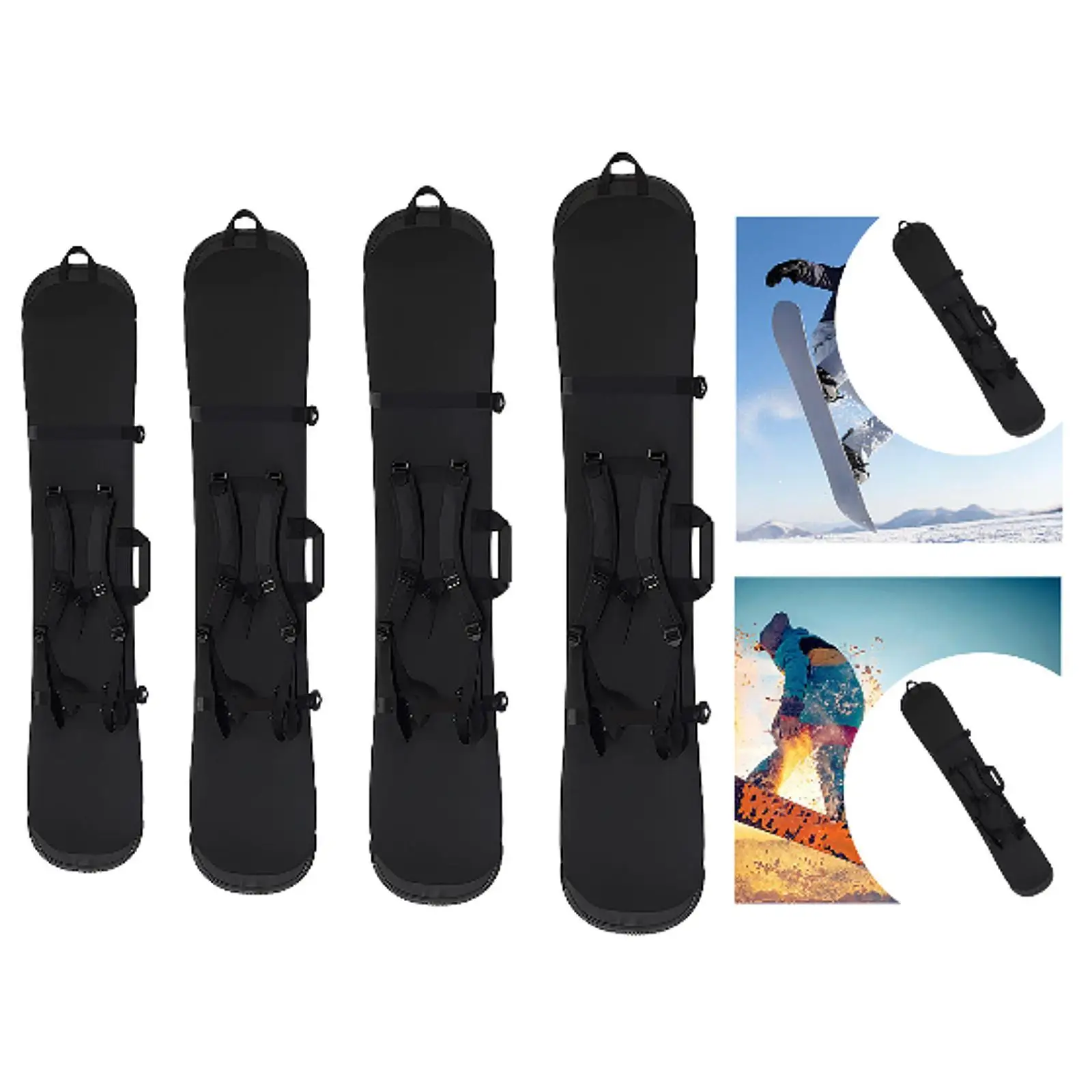 

Snowboard Sleeve with Padded Shoulder Straps Snowboard Bag for Skateboarding Skating Outdoor Activities Winter Sports Outdoor