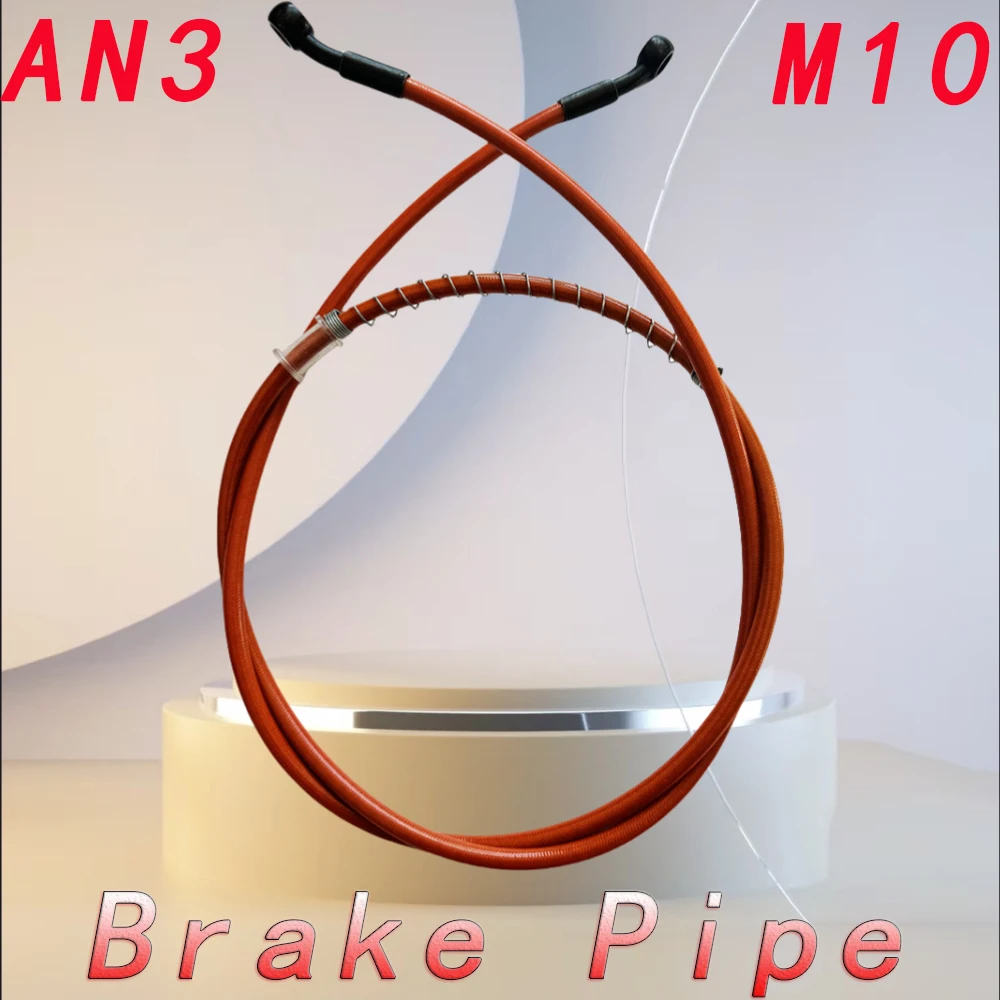 

Orange10CM-500CM Motorcycle Dirt Bike Specificmulti Angle High-Temperature Resistant Brake Oil Pipe Braided Brake Hose Fuel Pipe