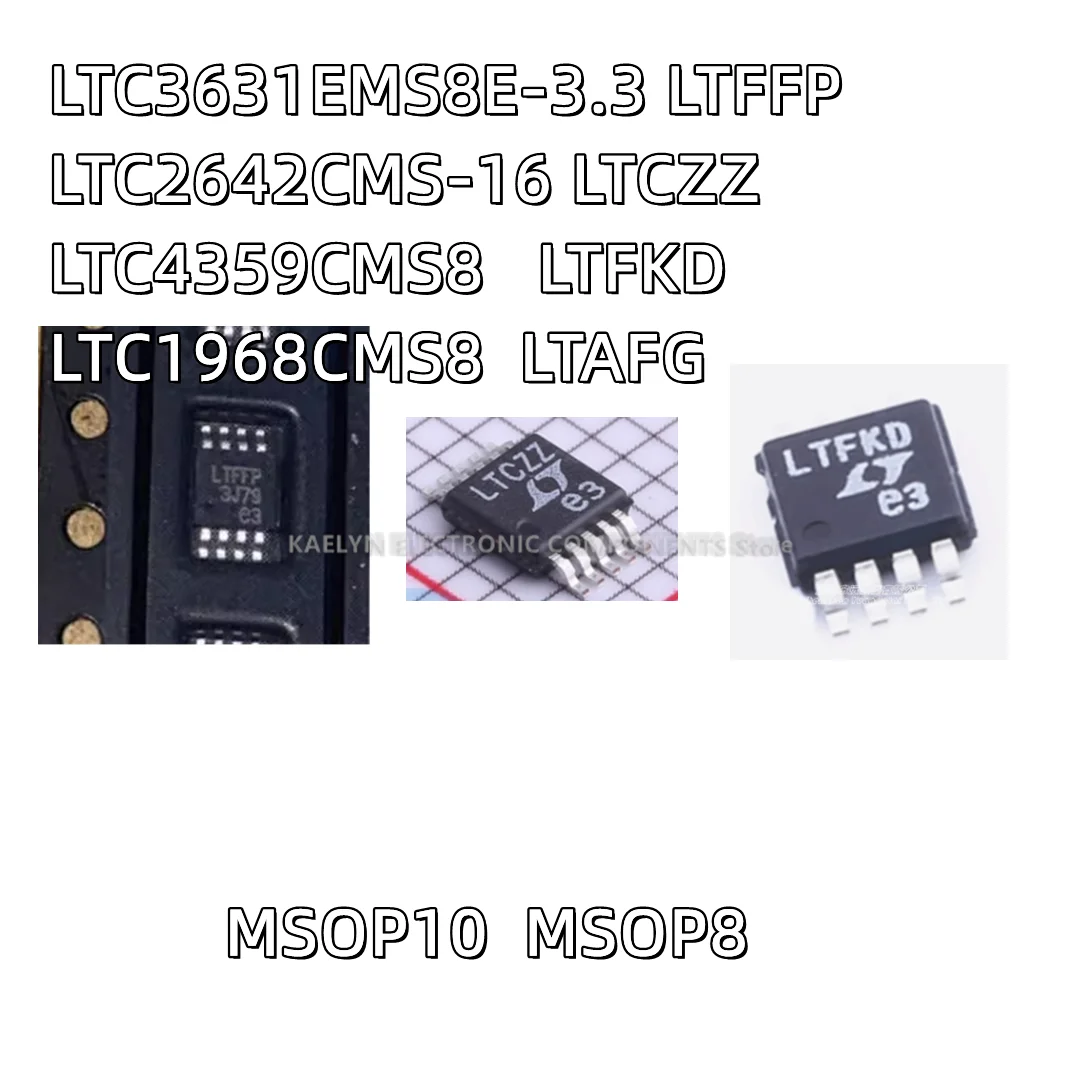 

2PCS/LOT LTC3631 LTFFP LTC3631EMS8E-3.3#TRPBF LTC2642CMS-16#TRPBF LTCZZ LTC4359CMS8 LTC4359 LTFKD LTC1968CMS8 LTC1968 LTAFG