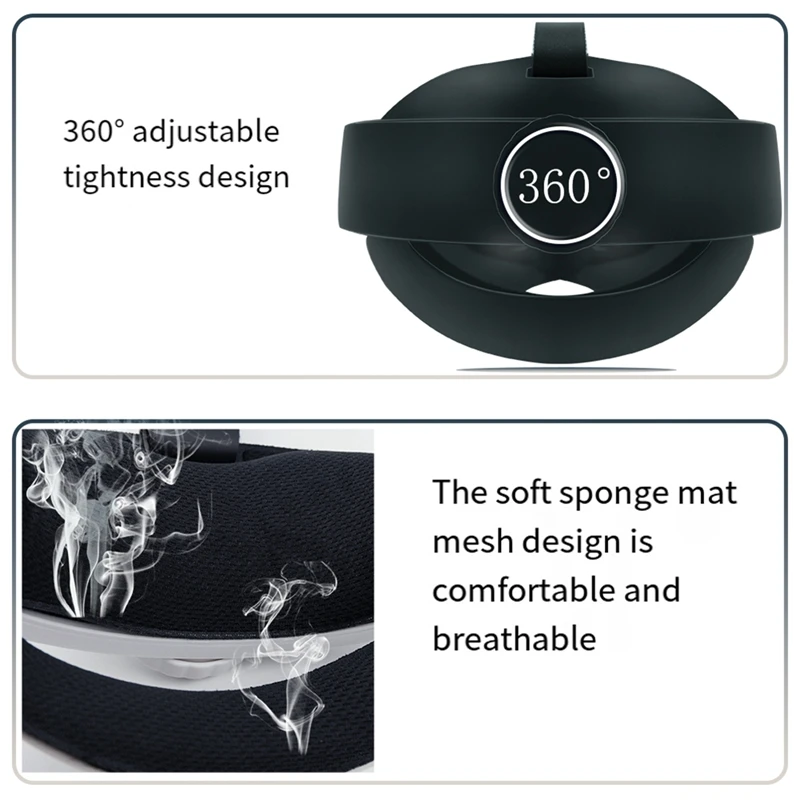 Sangle de casque VR pour Oculus Quest 3, bande de sauna réglable, coussin de tête respirant, plastique blanc, 1 PC