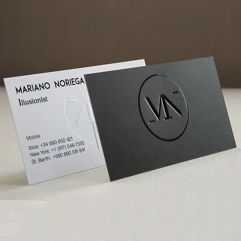 

Custom Logo UV Printing Business Card | Luxury Embossed Relief Design, Eco-Friendly Personalized Business & Thank You Card