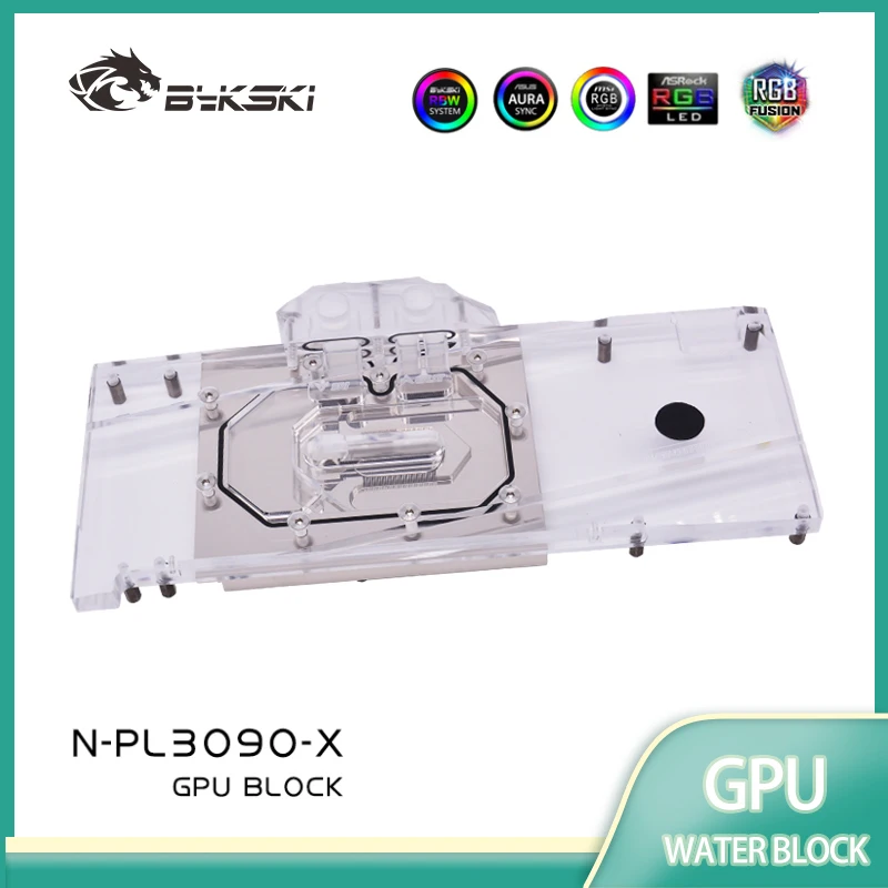 

Bykski N-PL3090-X GPU Water Block Use for ZOTAC / PELADN RTX 3080 / NVIDIA RTX 3090 Turbo Video Card Full Cover Design